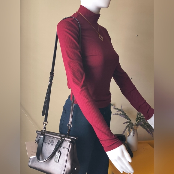 Coach Grace 20 – Metallic Black + Gunmetal – NWOT - Picture 13 of 14